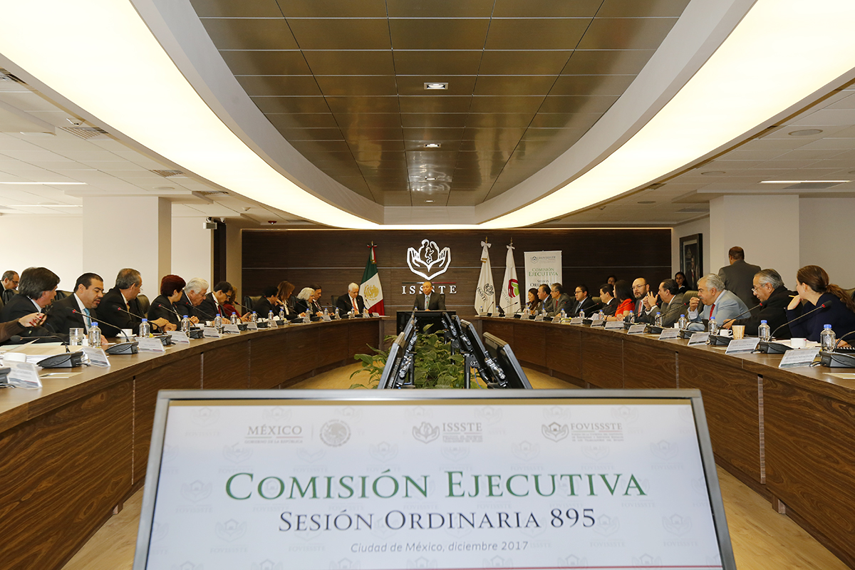 Sesión ordinaria 895 de la Comisión Ejecutiva del FOVISSSTE.