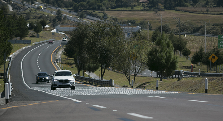 En la imagen se observa el tramo carretero Atlacomulco-Maravatío, operada a través del Nuevo Modelo de Operación de Autopistas.
