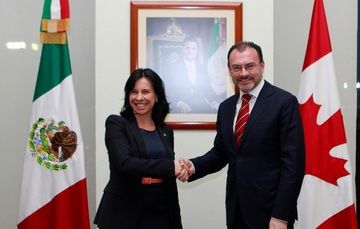 Foreign Secretary Luis Videgaray Meets with Montreal Mayor Valérie Plante