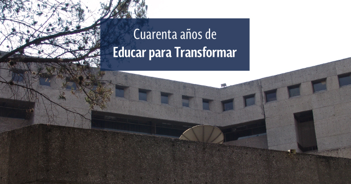Detalle arquitectónico de la Universidad Pedagógica Nacional Ajusco.