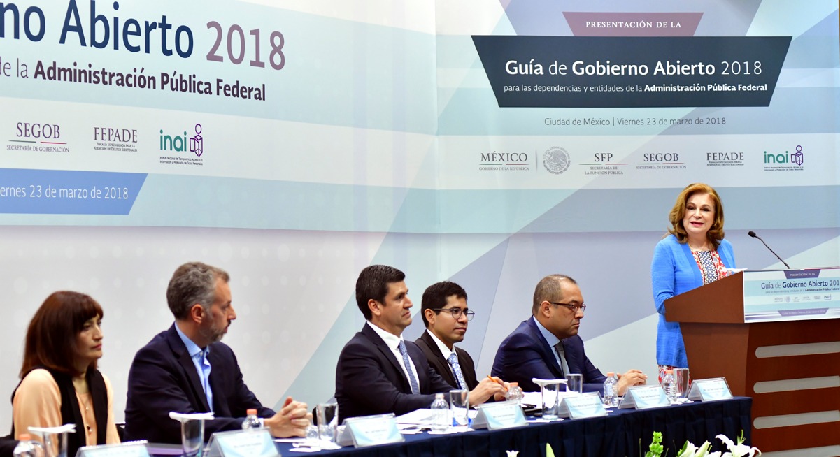 Presentan SFP, SEGOB, FEPADE e INAI “Guía de Gobierno Abierto 2018”