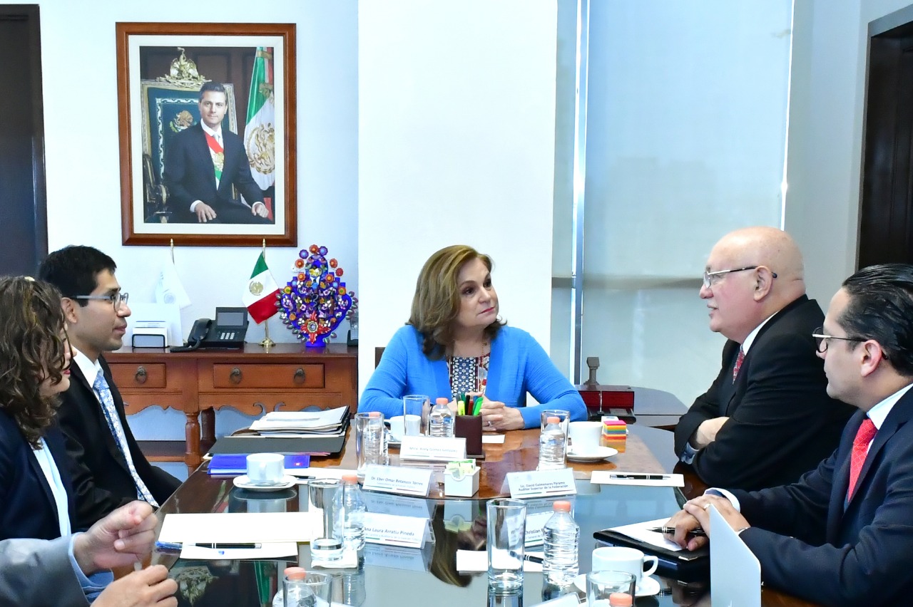 La Secretaria Arely Gómez se reúne con el Auditor Superior de la Federación David Colmenares Páramo