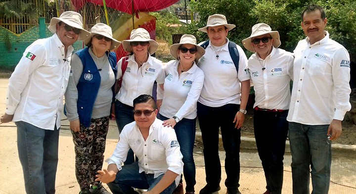 Imagen grupal de las delegaciones de la Agencia Nacional de Tierras de Colombia y el Registro Agrario Nacional.