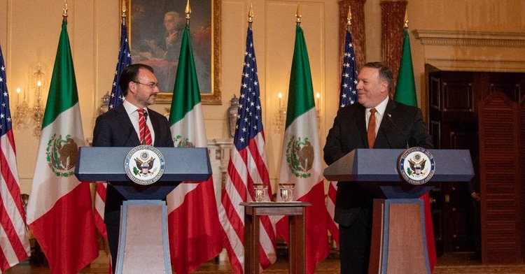 Foreign Secretary Luis Videgaray Meets with U.S. Secretary of State Mike Pompeo