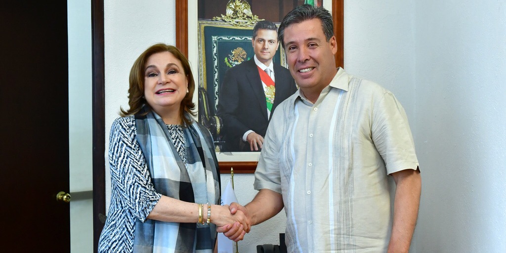 Se reúne Secretaria Arely Gómez González con el Gobernador de Guanajuato, Miguel Márquez Márquez