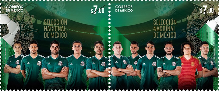 SEPOMEX emite estampillas de la Selección Mexicana de Futbol