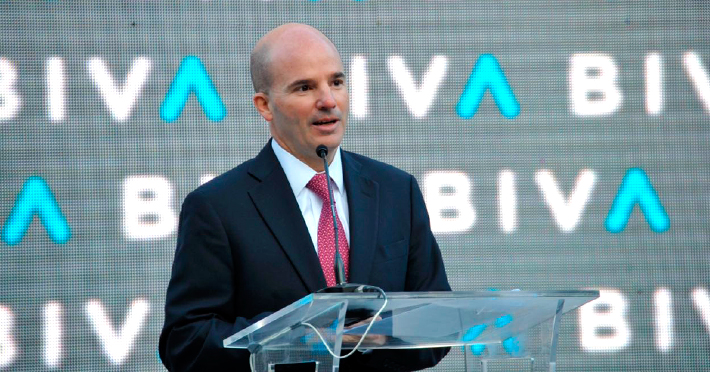 El secretario de Hacienda y Crédito Público, José Antonio González Anaya, encabezó la apertura de la nueva Bolsa Institucional de Valores.