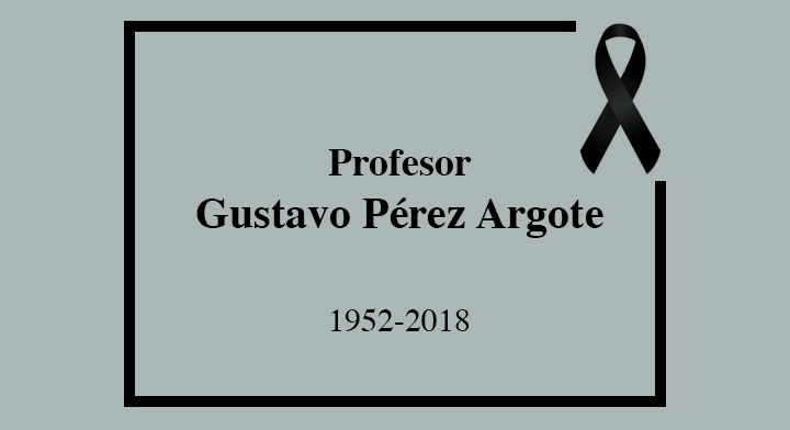 Esquela profesor Gustavo Pérez Argote