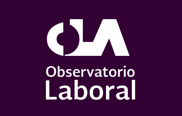 Imagen con las siglas de Observatorio Laboral (OLA) con el fondo color morado