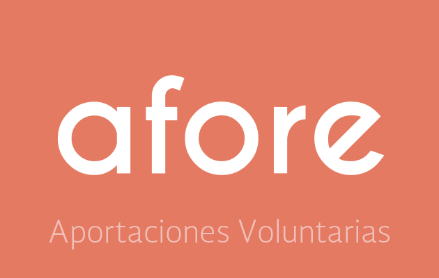 Imagen con las siglas afore y la leyenda "Aportaciones Voluntarias" sobre un fondo naranja