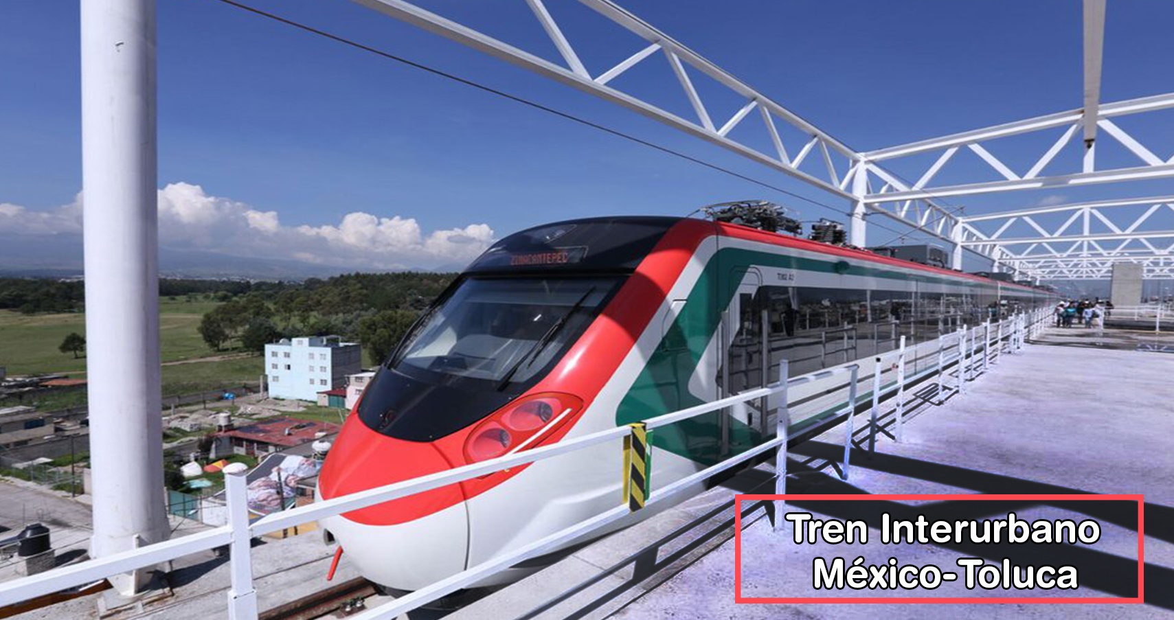La SCT reporta avance de 82 por ciento del Tren Interurbano México Toluca