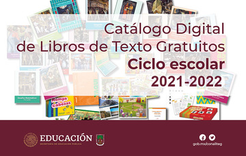 Catálogo Digital de Libros de Texto Gratuitos  ciclo escolar 2021 - 2022