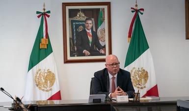 Presidente de la JFCA, José Francisco Maciel Amaya durante la Conferencia de Prensa
