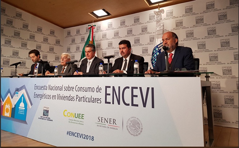 Presentan Primera Encuesta Nacional sobre Consumo de Energéticos en Viviendas Particulares (ENCEVI) 