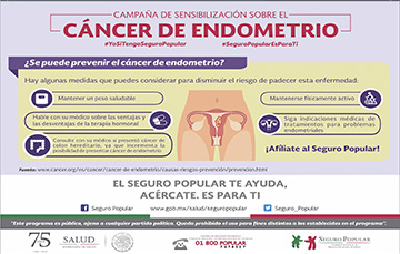 Campaña de sensibilización sobre el Cáncer de Endometrio.