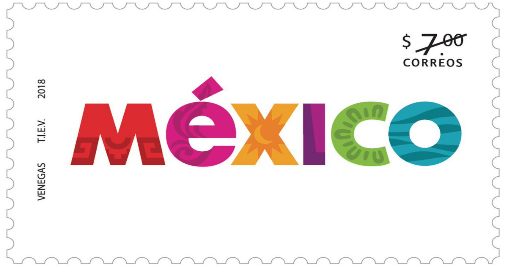  Estampilla postal de la Marca México