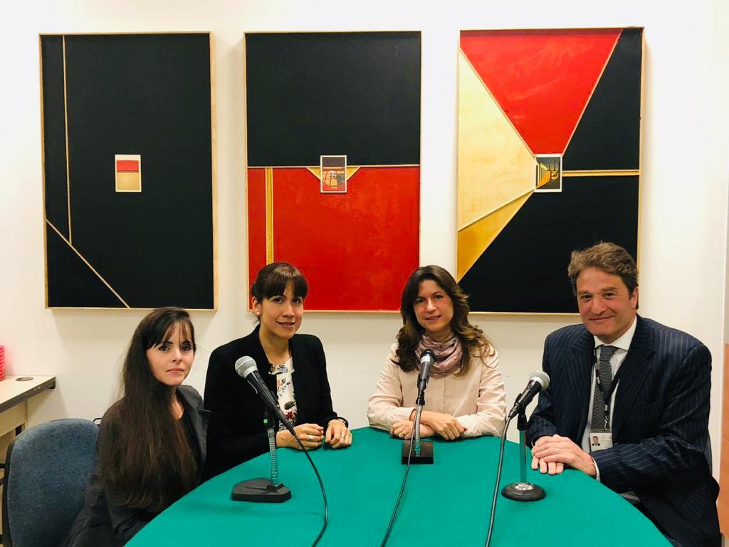Lismari López, Fiorella Ormeño, Natalia Saltalamacchia y Pedro Keuroglian.
