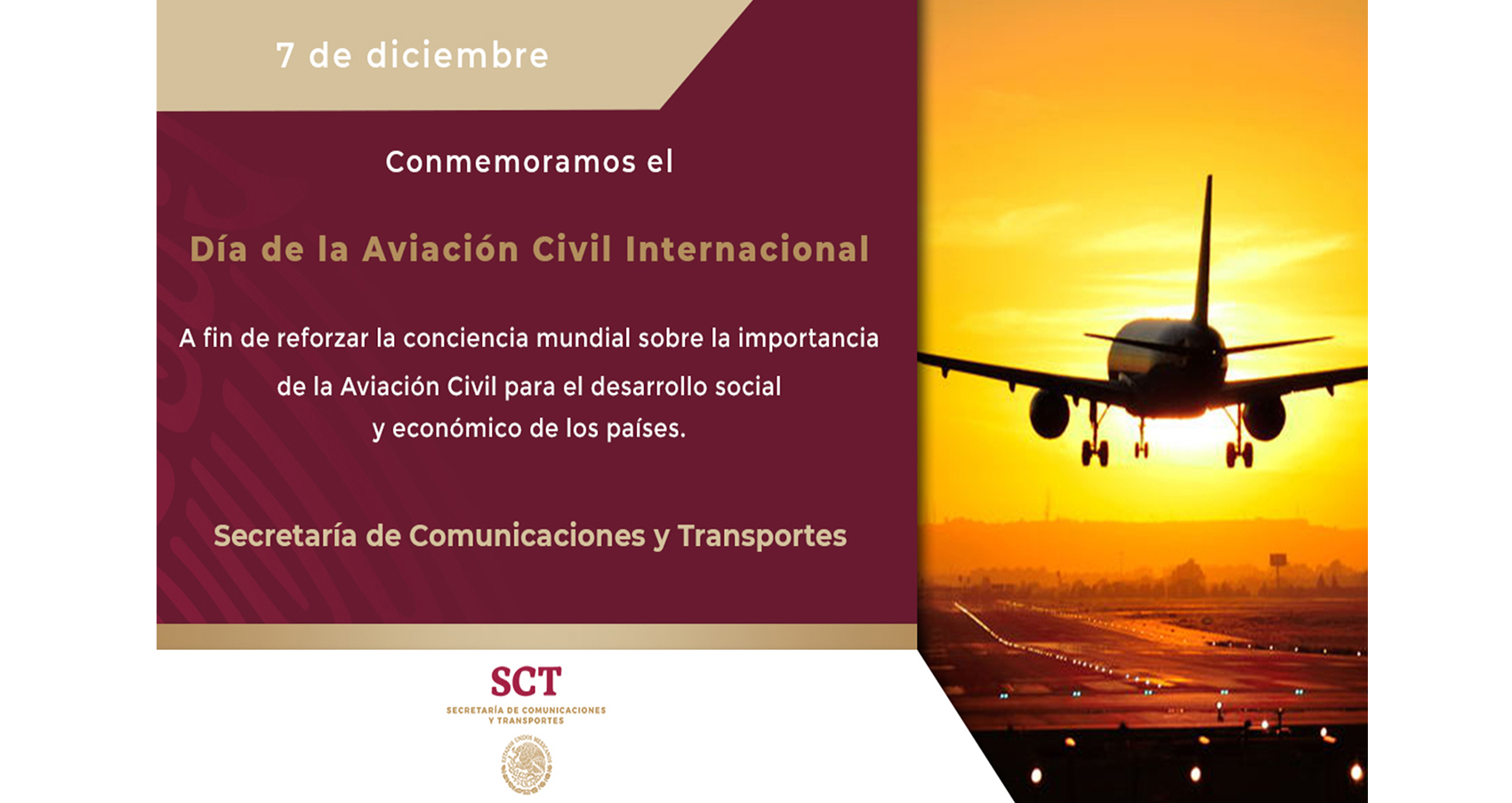 Conmemoramos el Día de la Aviación Civil Internacional