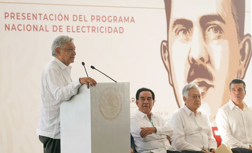 Presidente Andrés Manuel López Obrador presenta el Programa Nacional de Electricidad