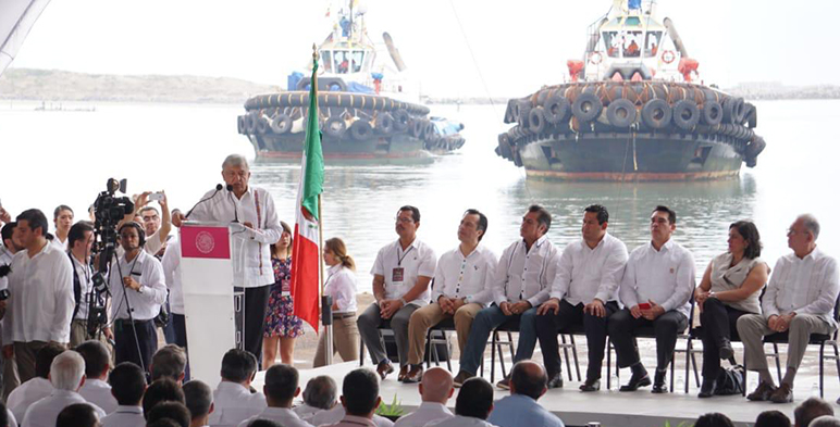 Presidente Andrés Manuel López Obrador durante la presentación de Plan Nacional de Refinación