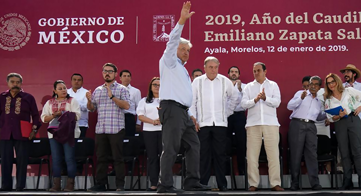 Durante el evento “2019, Año del Caudillo del Sur, Emiliano Zapata Salazar”