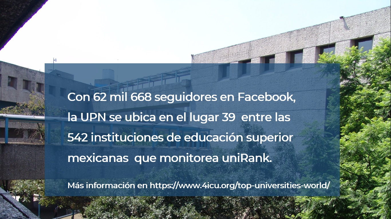 La UPN destaca entre 542 instituciones de educación superior mexicanas.