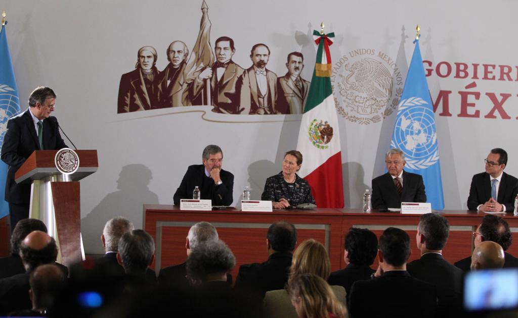 Firma del Acuerdo Marco entre el Gobierno de México y la Oficina de las Naciones Unidas de Servicios para Proyectos