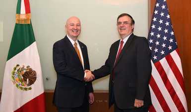 Foreign Secretary Marcelo Ebrard with Nebraska Governor Pete Ricketts