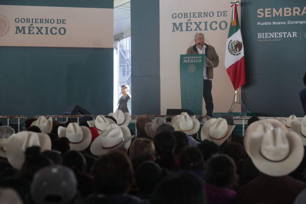 El presidente de México presentó el programa Sembrando Vida en El Salto, Durango
