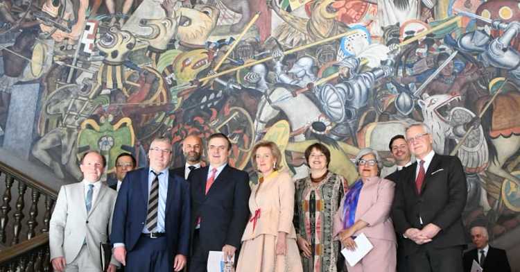Foreign Secretary Marcelo Ebrard meets with Belgian delegation led by Princess Astrid