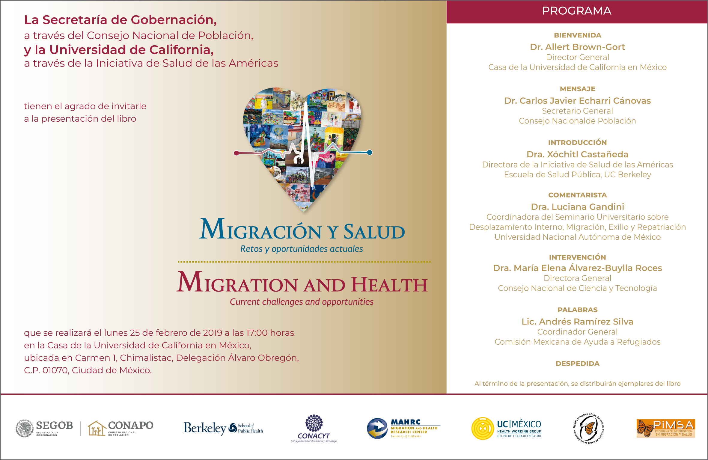 Presentación del libro de Migración y Salud. Retos y Oportunidades Actuales