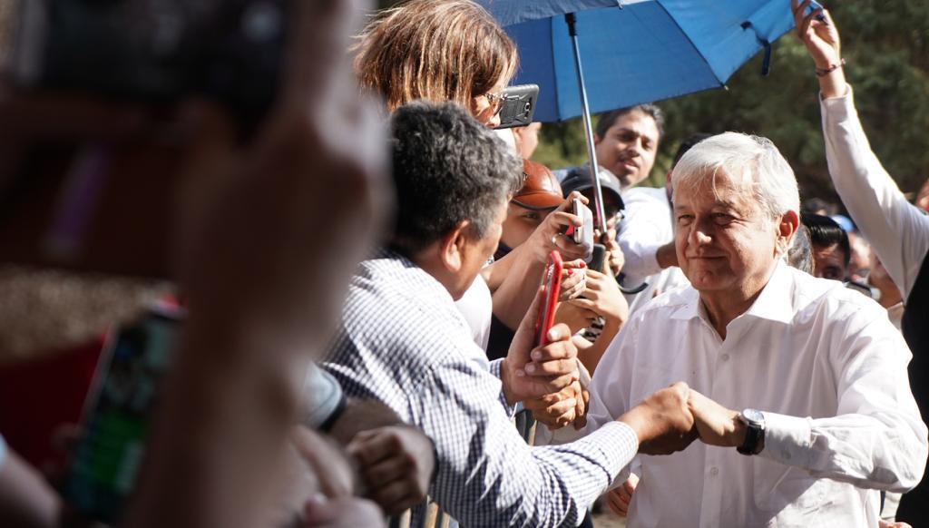 El presidente de México, Andrés Manuel López Obrador, en Zacapu, Michoacán.