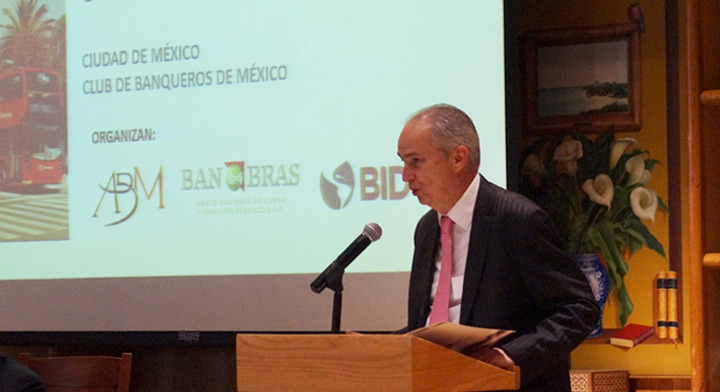 Sergio Forte Gómez, Director General Adjunto de Banca de Inversión de Banobras, participó en el “Laboratorio de Innovación Financiera para Transporte Sustentable”