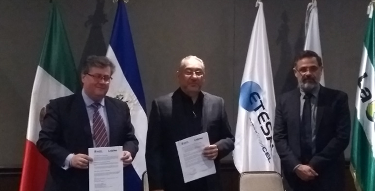 Autoridades del INEEL de México y empresas LaGeo y ETESAL de El Salvador firman convenio de colaboración.