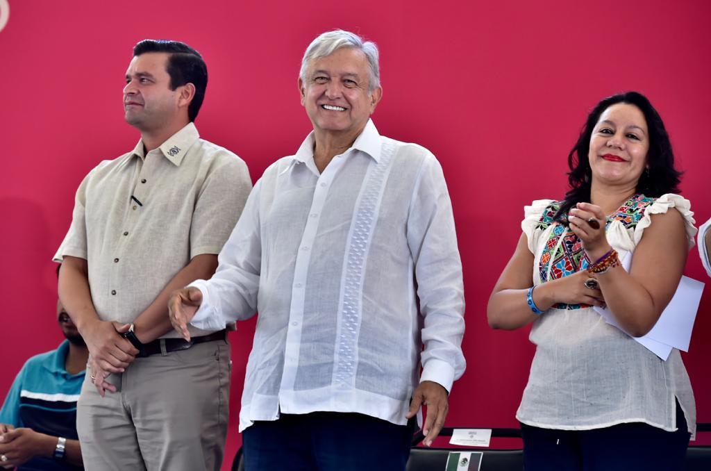 Presidente Andrés Manuel López Obrador en Bahía de Banderas, Nayarit