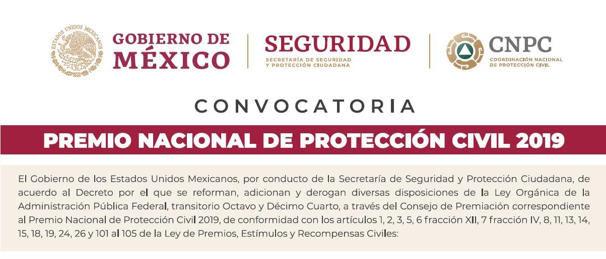 Premio Nacional de Protección Civil 2019