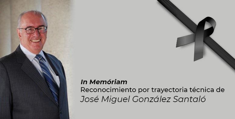 Dr. José Miguel González Santaló, pionero en temas de simuladores, cogeneración, captura y almacenamiento geológico de CO2, entre otros.