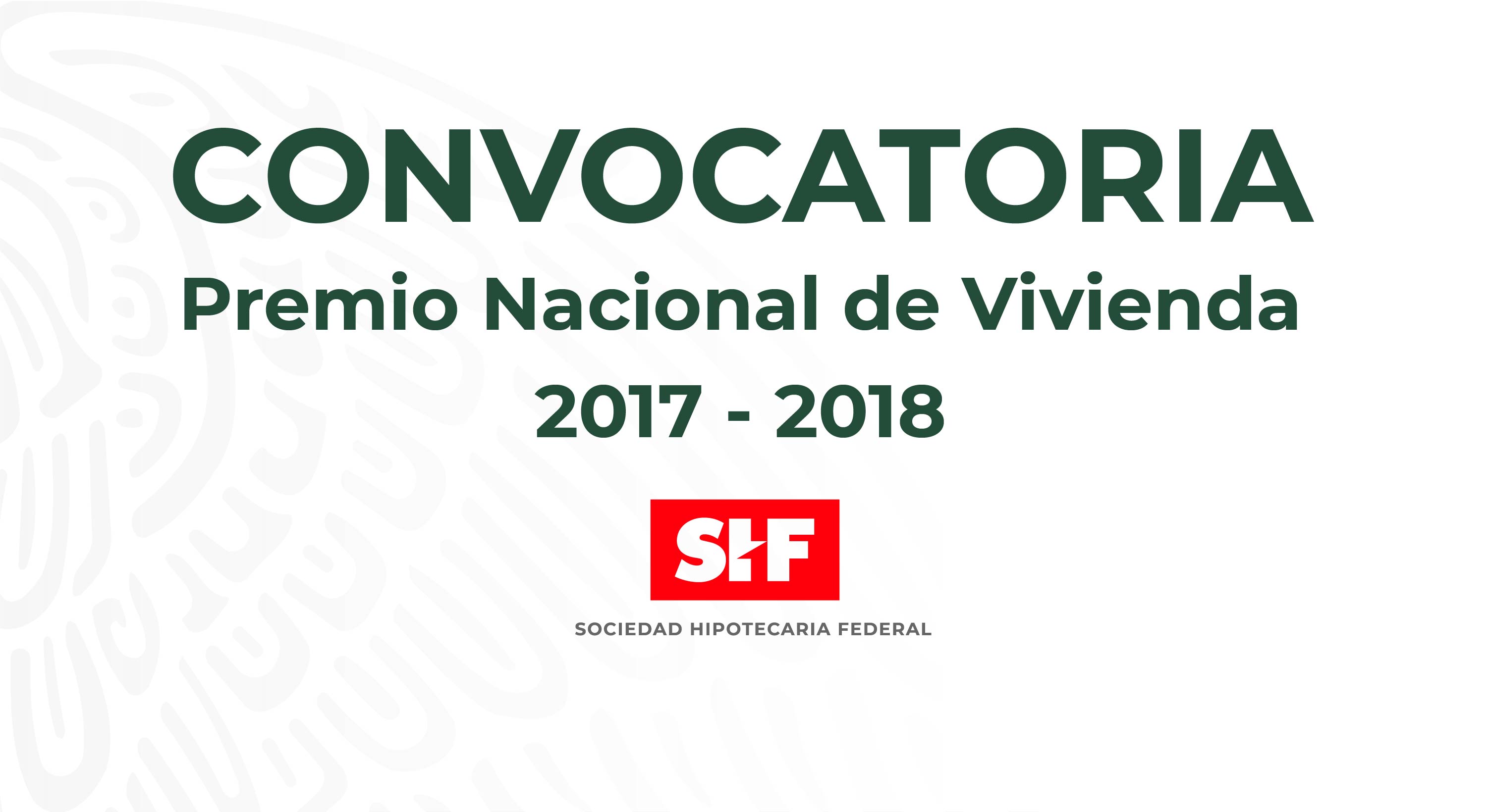 PREMIO NACIONAL DE VIVIENDA 2017 - 2018