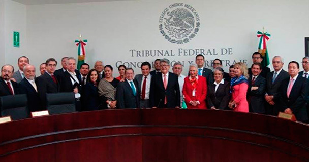 Visita de la Doctora Olga Sánchez Cordero, Secretaria de Gobernación, a las instalaciones del Tribunal Federal de Conciliación y Arbitraje