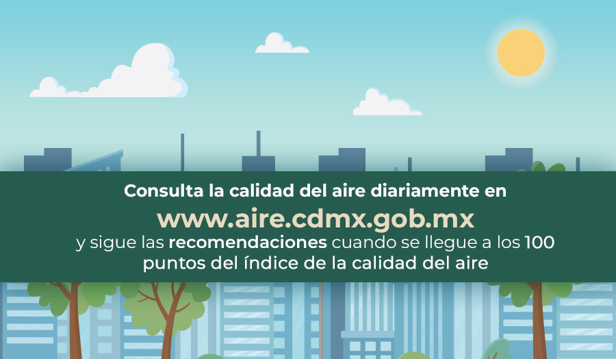 Sigue las recomendaciones cuando se superen los valores de las Normas Oficiales Mexicanas de calidad del aire para ozono, PM10 y PM2.5