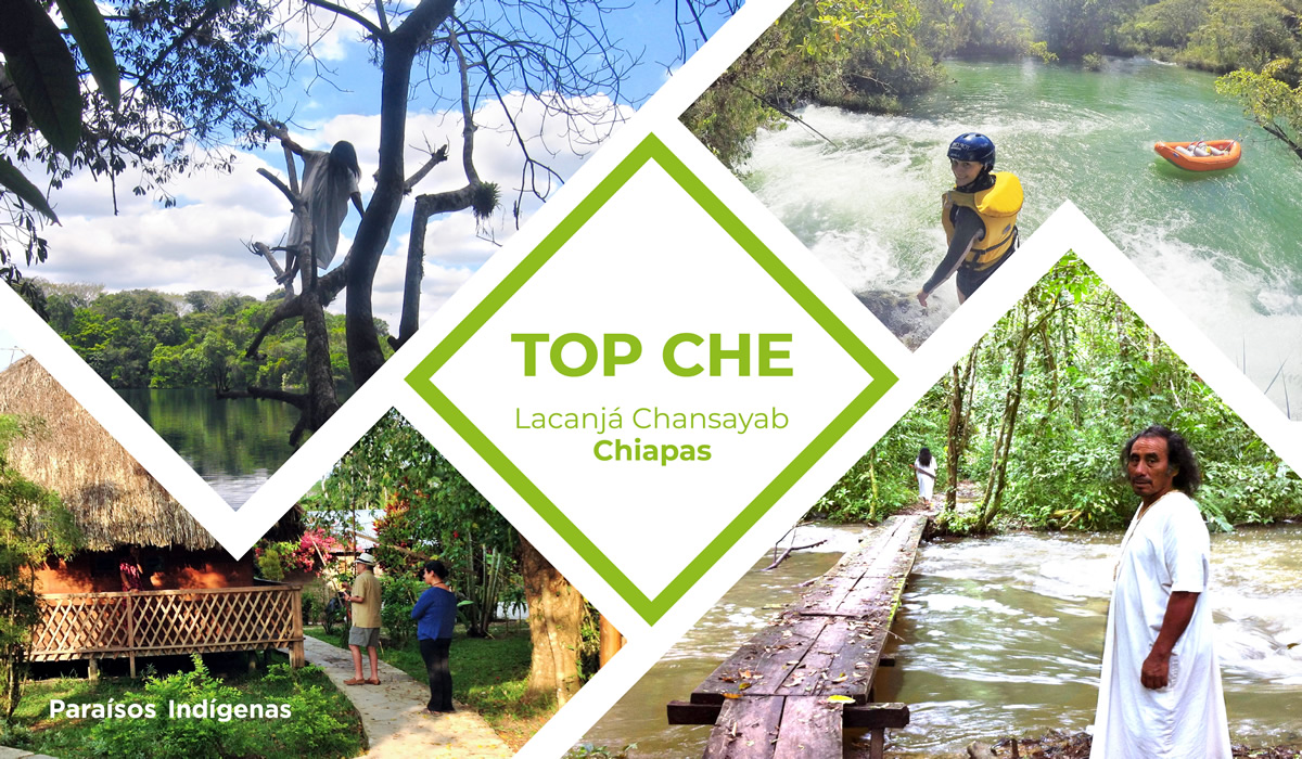 Centro Ecoturístico Top Che en Lacanjá Chansayab, Ocosingo, Chiapas.