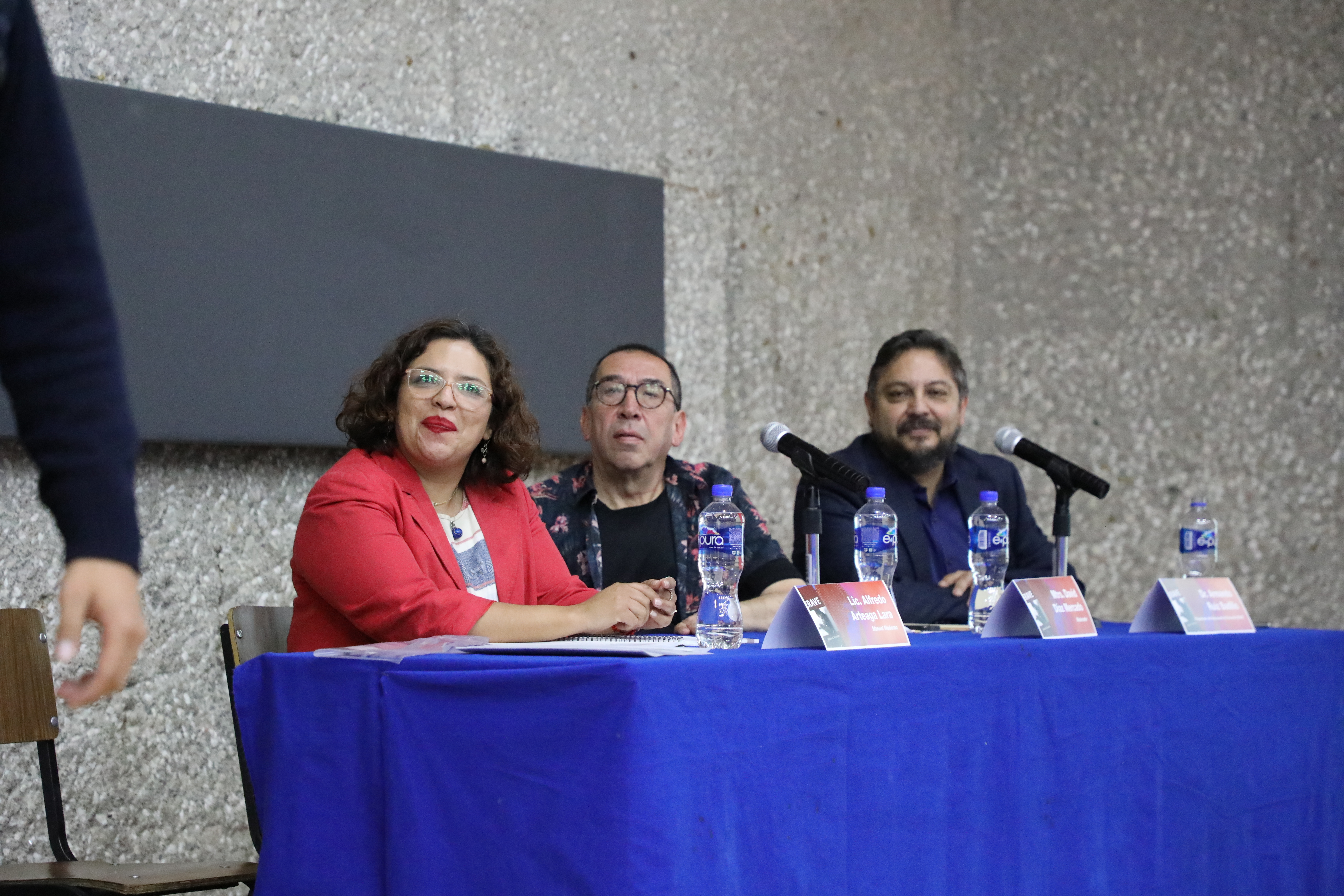 Georgina Moreno, David García Mercado y Armando Ruiz Badillo.