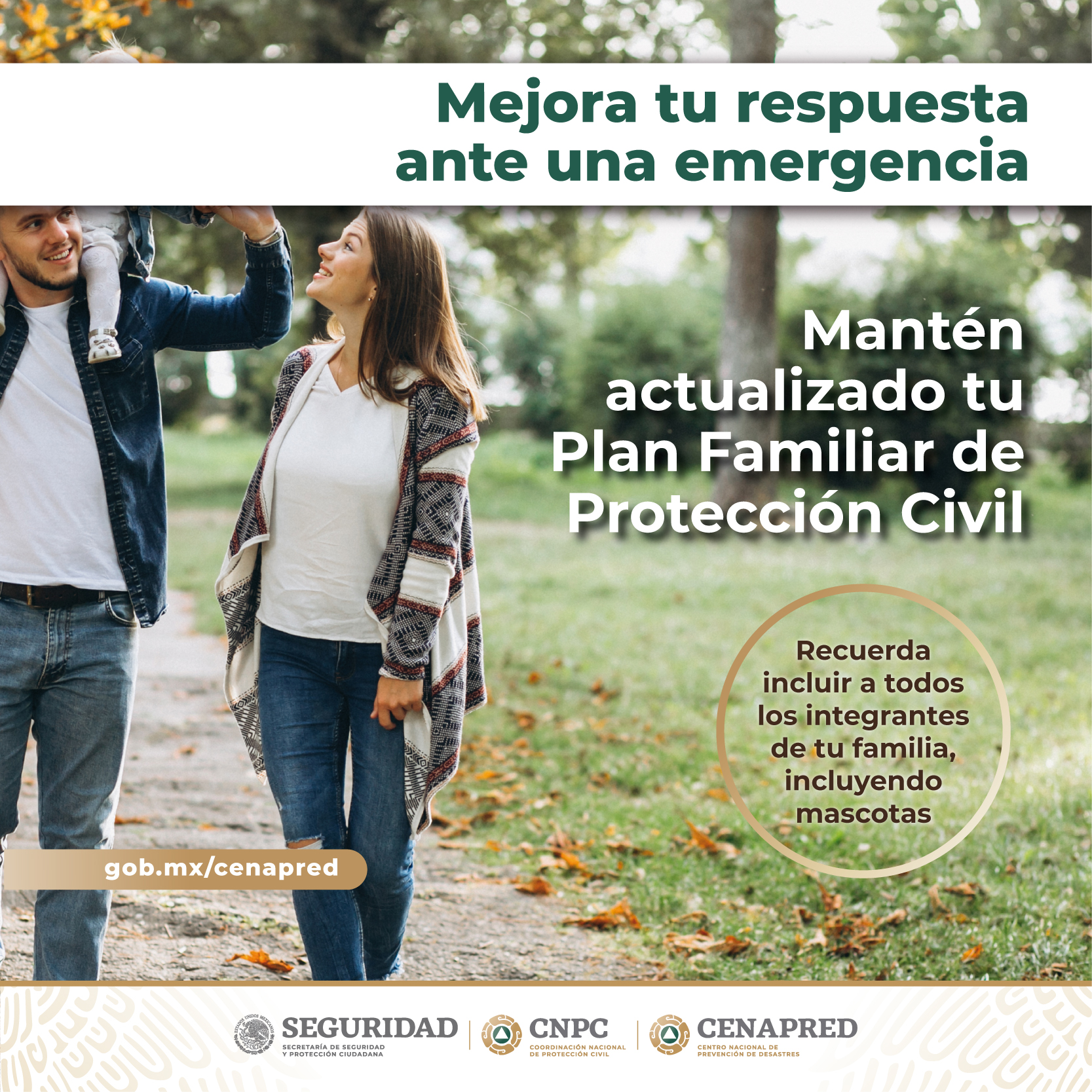Realiza tu Plan Familiar de Protección Civil