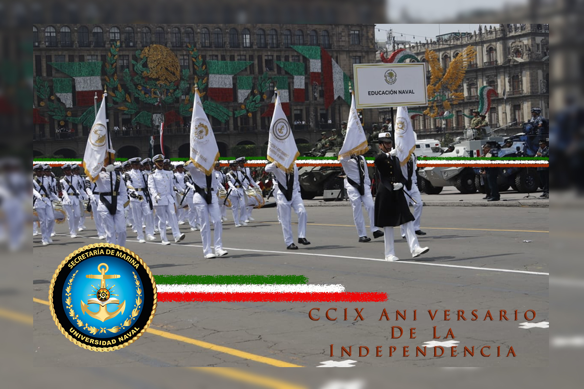 Sistema Educativo Naval en el desfile conmemorativo del 16 de septiembre