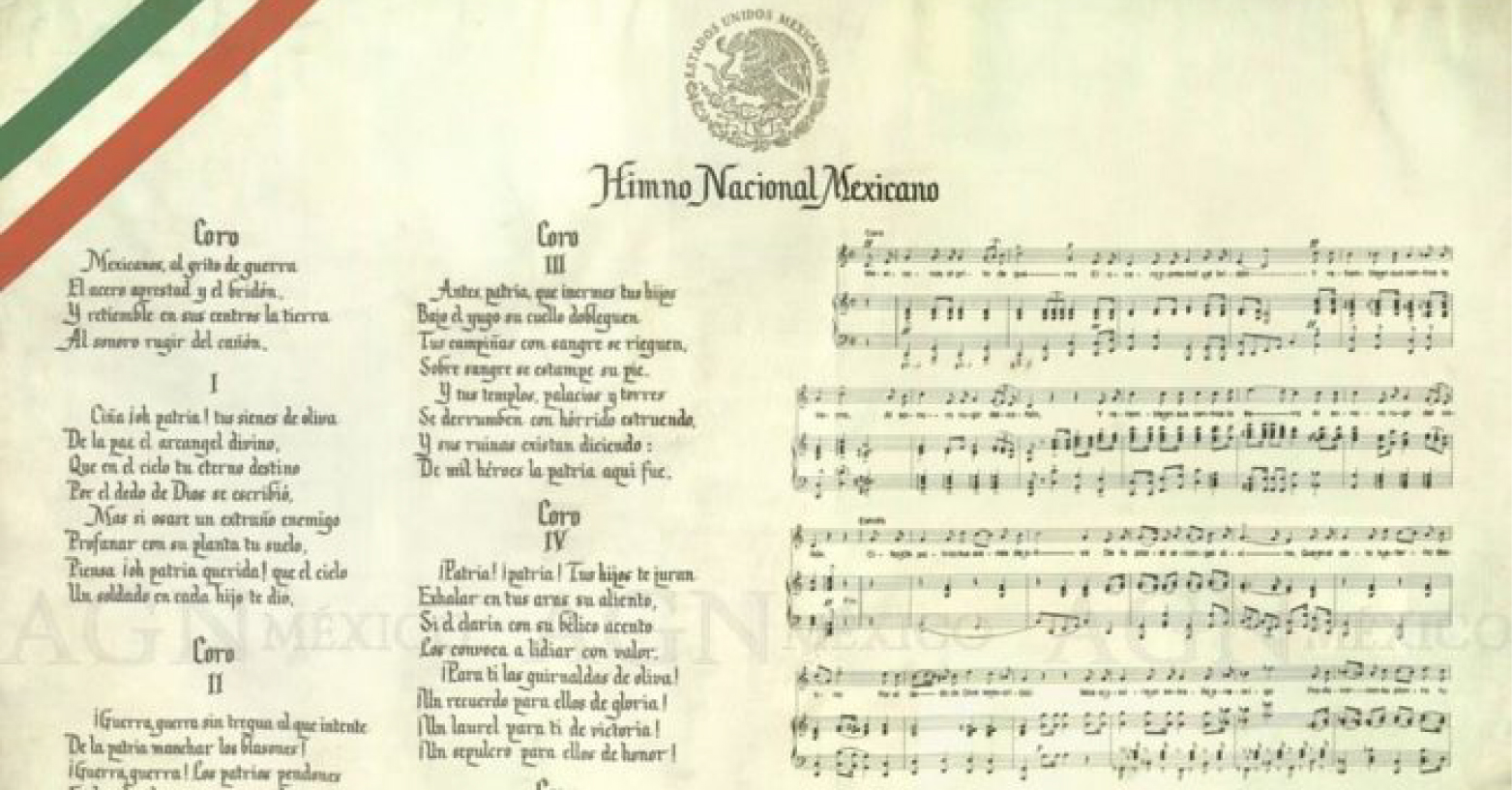 Conmemoramos que hace 76 años se emitió el decreto por el que se establece la versión oficial de nuestro Himno Nacional