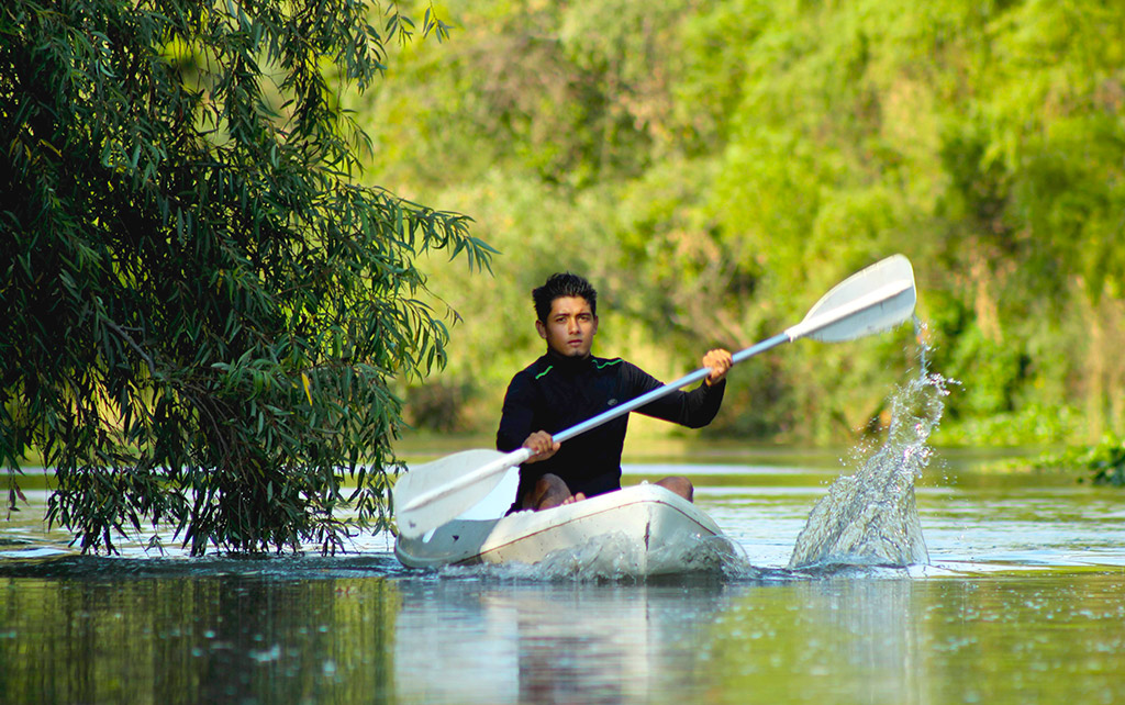 Práctica de kayak en Mascota, Jalisco
