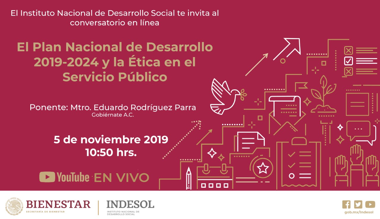 Banner El Plan Nacional de Desarrollo 2019-2024 y la Ética en el Servicio Público