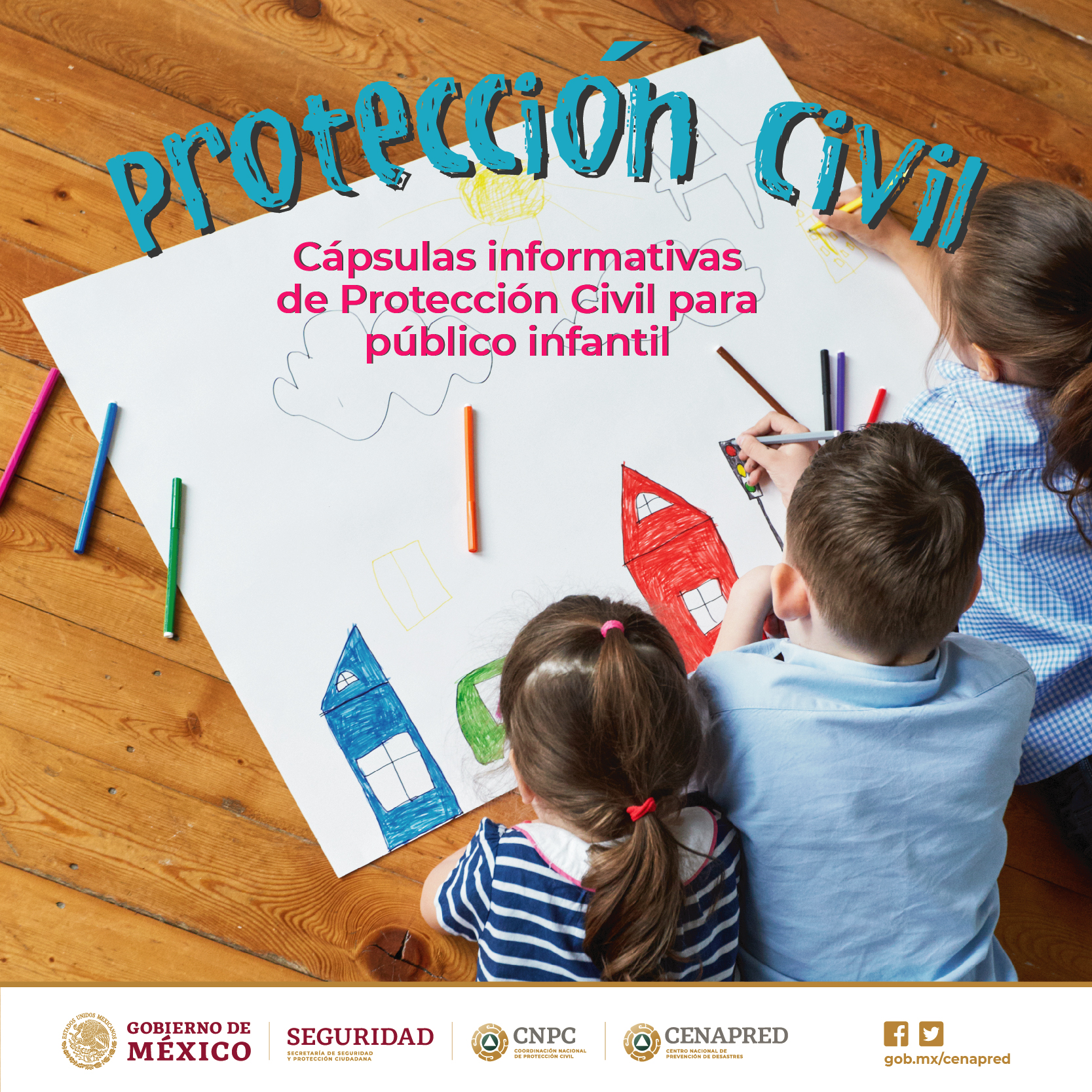 Cápsulas informativas de protección civil para público infantil