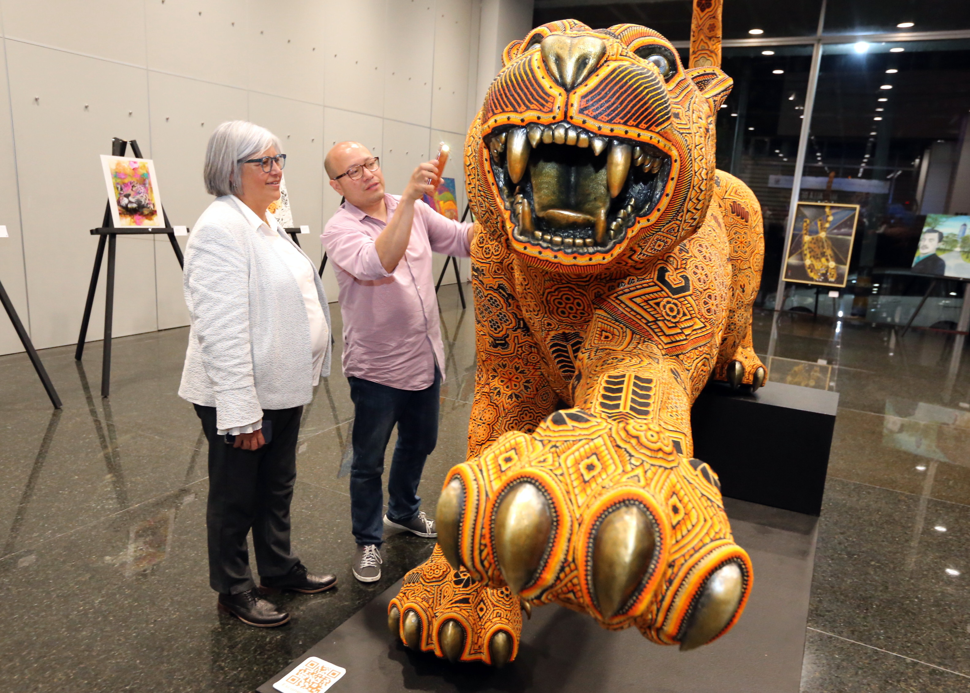 Exposición sobre el Jaguar “Más allá de las manchas” en el Centro Internacional de Negocios de la Secretaría de Economía