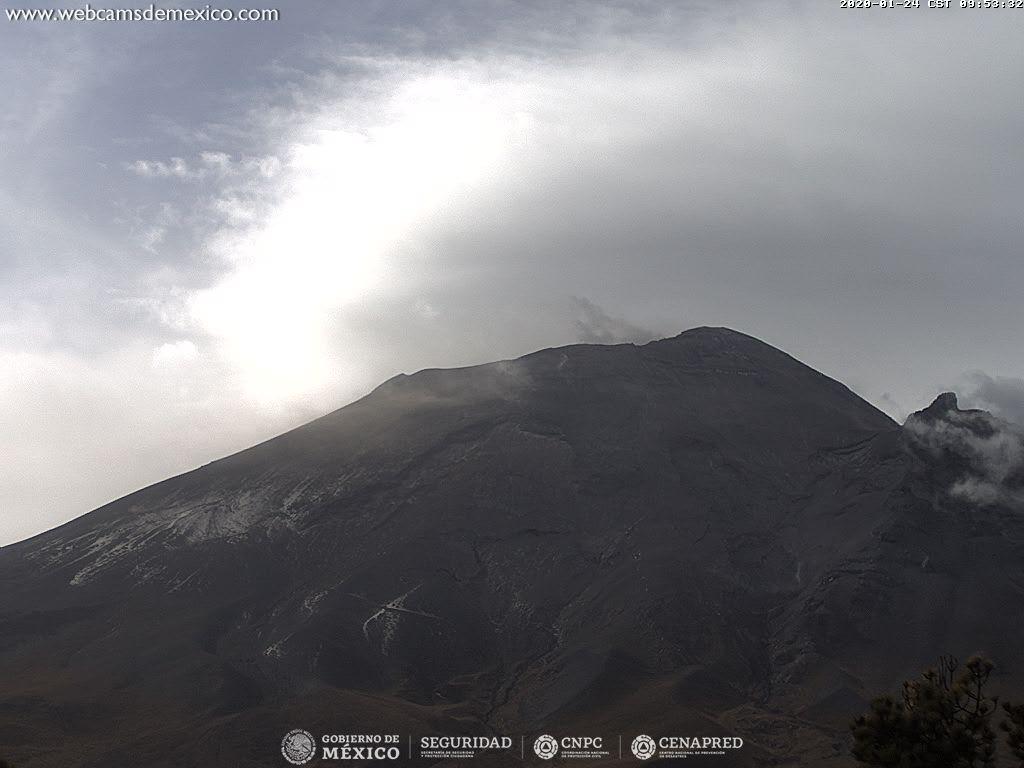 Por medio de los sistemas de monitoreo del volcán Popocatépetl se identificaron 108 exhalaciones y 260 minutos de tremor. Adicionalmente se registró un sismo vulcanotectónico a las 03:33 h con una magnitud calculada de 1.3.
